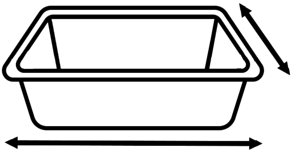 Pictogramme dimensions longueur x largeur