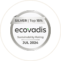 Logo de la certification ecovadis silver